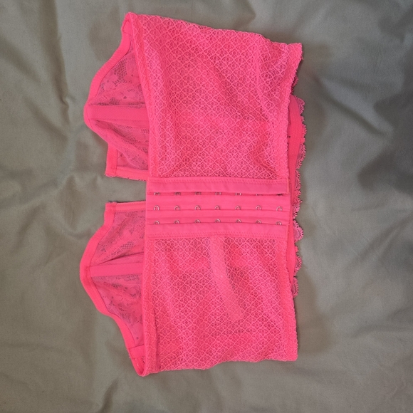 Victoria's Secret Pink Lace Strapless Bustier - Picture 3 of 4